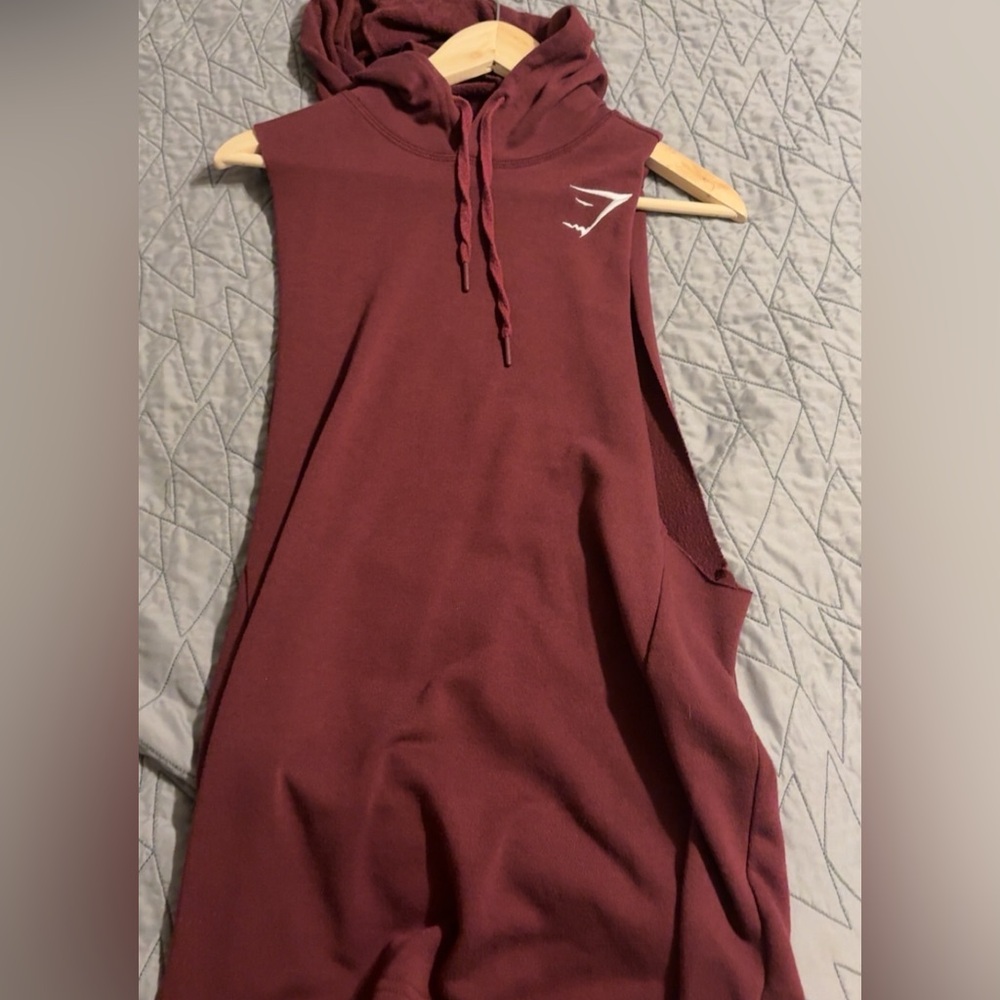 GYMSHARK ARK CUT OFF HOODIE - RARE